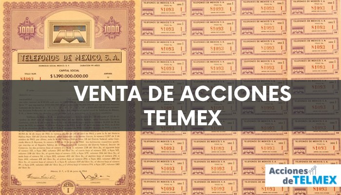 Como puedo vender mis acciones de Telmex