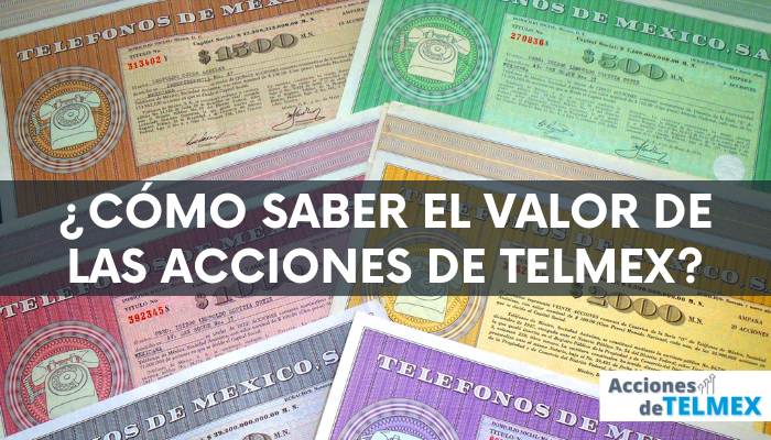 valor de acciones de telmex